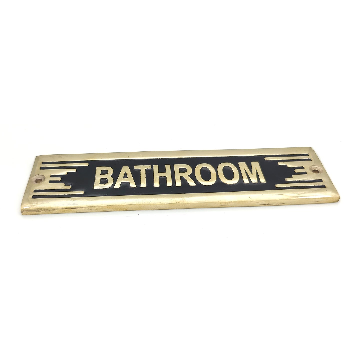 Bathroom brass Metal Door Sign Handmade Accessories for Door Or Wall Brass Plaque (BATHROORM)